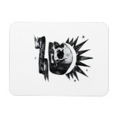 Misfit Skull Creative Character Art Style  Magnet (Horizontal)