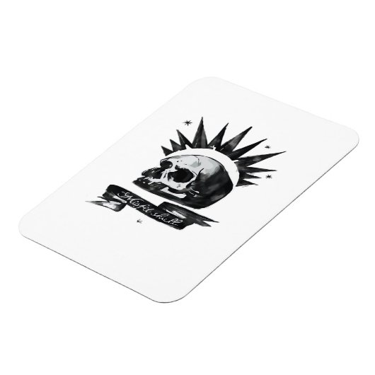 Misfit Skull Creative Character Art Style Magnet (Linke Seite)