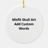 Misfit Skull Creative Character Art Style Ornament (Hinten)