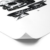 Misfit Skull Creative Character Art Style Poster (Ecke)