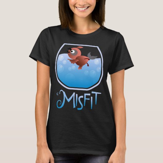Misfits - Schwimmender Vogel T-Shirt (Vorderseite)