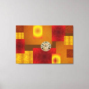 Mish Mosh Tick Tock Stretched Canvas Print Leinwanddruck