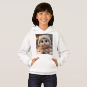 Misha - Ein flauschiger Leopard Hoodie (Vorne ganz)