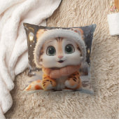 Misha - Ein flauschiger Leopard Kissen (Decke)