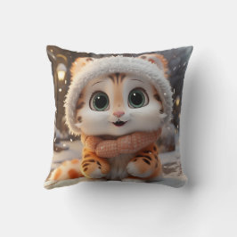 Misha - Ein flauschiger Leopard Kissen