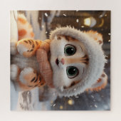 Misha - Ein flauschiger Leopard Puzzle (Horizontal)