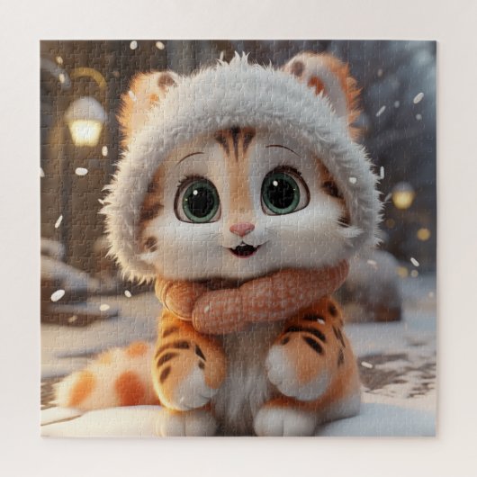 Misha - Ein flauschiger Leopard Puzzle (Vertikal)