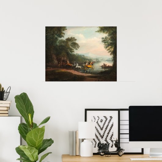 Mishap im Ford - Alvan Fisher Fine Art Poster (Heimbüro)