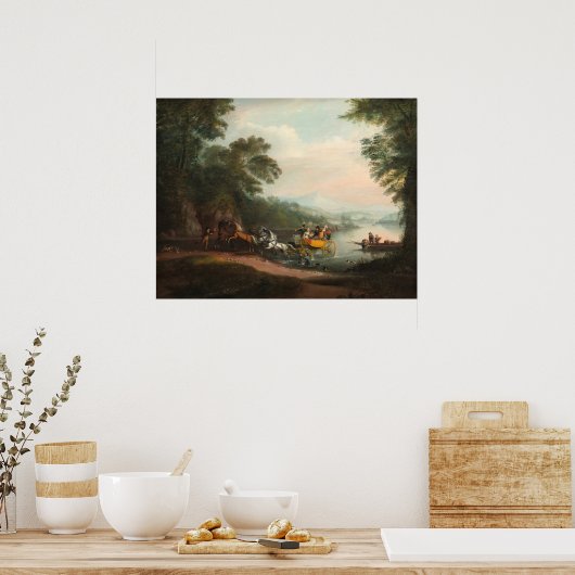 Mishap im Ford - Alvan Fisher Fine Art Poster (Küche)