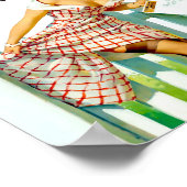 Mishap von Gil Elvgren von 1950 Poster (Ecke)