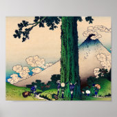 Mishima Pass in der Provinz Kai durch Katsushika H Poster (Vorne)