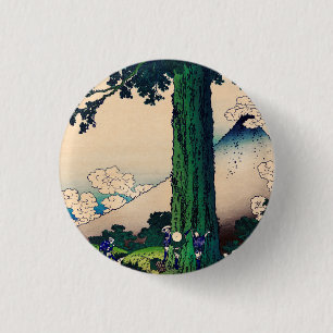 Mishima-Pass in der Provinz Kai von Katsushika Hok Button