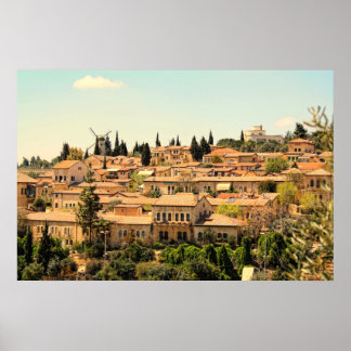 Mishkenot Shaanim in Jerusalem Poster