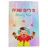 Mishloach Manot Clown Hamantash Purim Mittlere Geschenktüte (Vorderseite)