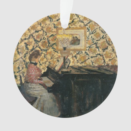 Misia am Klavier Ornament (Vorderseite)