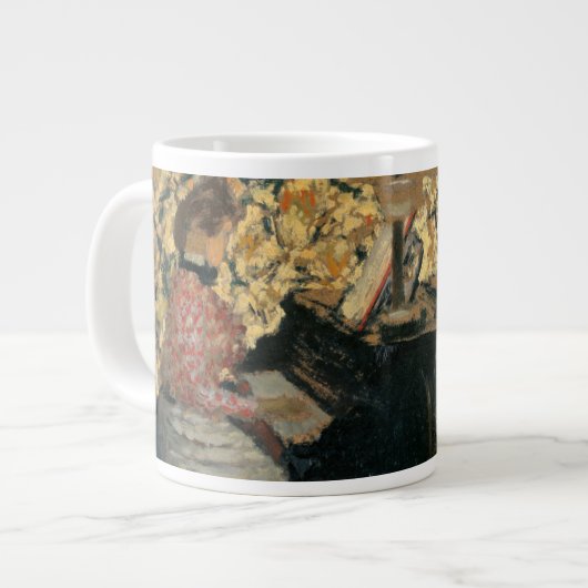 Misia am Piano Jumbo-Tasse (Vorderseite Links)