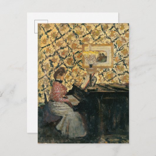 Misia am Piano Postkarte (Vorne/Hinten)