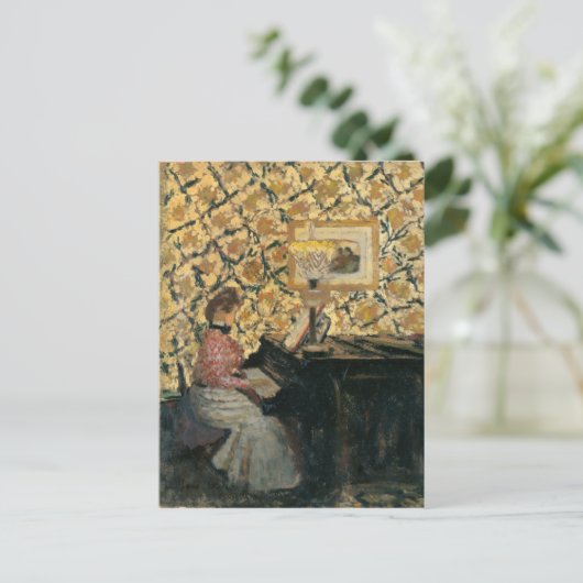 Misia am Piano Postkarte (Stehend Vorderseite)