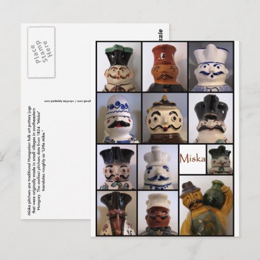 Miska Pitcher Post Card Postkarte (Vorne/Hinten)