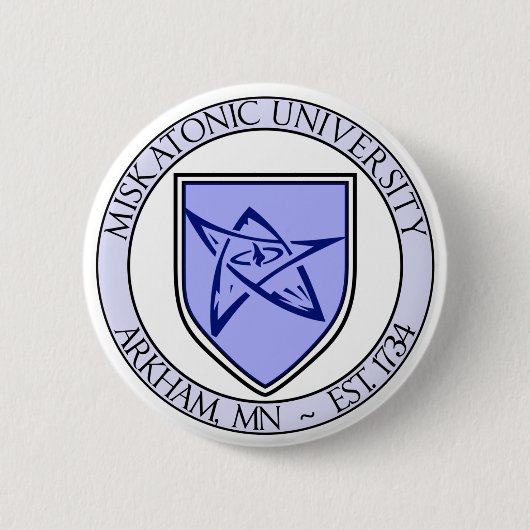 Miskatonic HochschulButton 2" Button (Vorderseite)