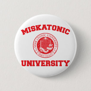Miskatonic Hochschulknopf Button