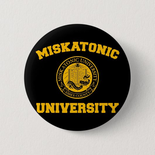 Miskatonic Hochschulknopf Button (Vorderseite)