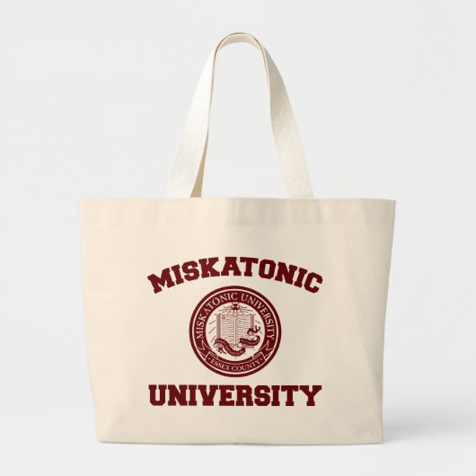 Miskatonic HochschulTaschen-Tasche Jumbo Stoffbeutel (Vorne)