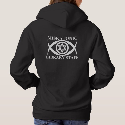 MISKATONIC LIBRARY STAFF HOODIE (Rückseite)