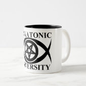 MISKATONIC UNIVERSITÄT ZWEIFARBIGE TASSE (VorderseiteRechts)