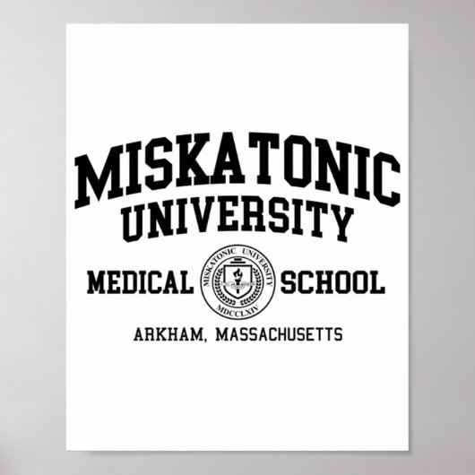 Miskatonic University Black Print Poster (Vorne)