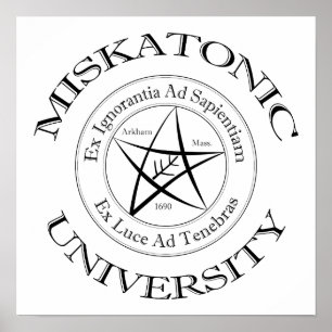 Miskatonic University Canvas Print Poster