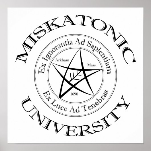 Miskatonic University Canvas Print Poster (Vorne)