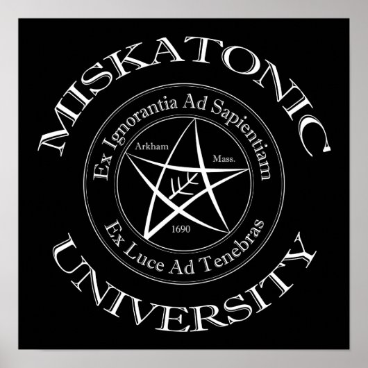 Miskatonic University Canvas Print Poster (Vorne)