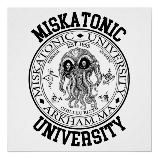 Miskatonic University CTHULHU HP LOVECRAFT Poster (Vorderseite)
