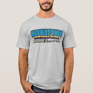 Miskatonic University Retro-Etikett T-Shirt
