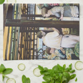 Miskolc's Bauer’ Market, Ungarn Geschirrtuch (Gefaltet)