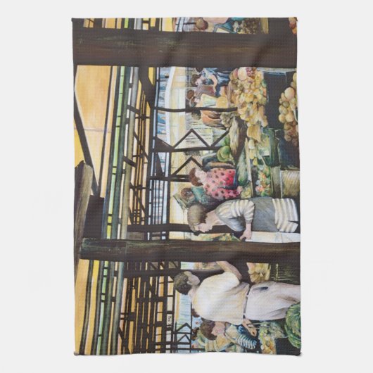 Miskolc's Bauer’ Market, Ungarn Geschirrtuch (Vertikal)