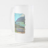 Mismaloya-Boote am Fluss 0350 Mattglas Bierglas (Vorderseite Links)