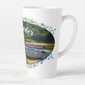 Mismaloya-Boote am Fluss 0350 Milchtasse (Rechts)