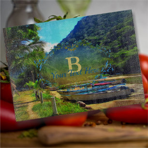 Mismaloya Boote auf dem Fluss 0350 Schneidebrett