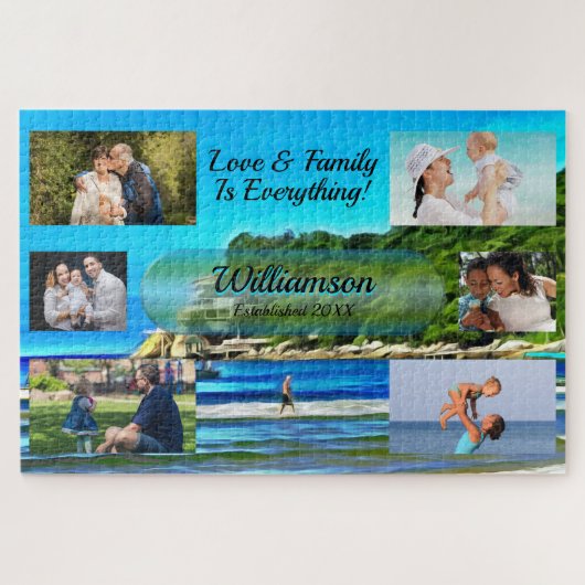 Mismaloya Familie ist alles Collage 0346 Puzzle (Horizontal)