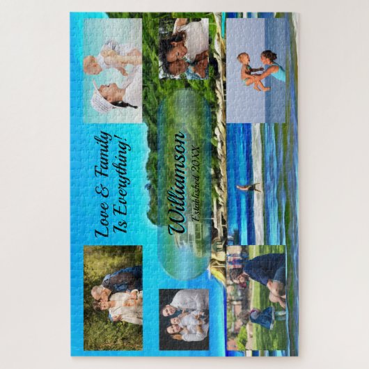 Mismaloya Familie ist alles Collage 0346 Puzzle (Vertikal)