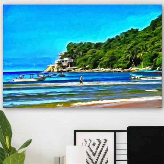 Mismaloya Fischerboote 0346 Art Print Poster
