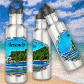 Mismaloya Fischerboote 0346 Edelstahlflasche