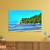 Mismaloya Fischerboote 0346 Leinwanddruck (Insitu (Wohnzimmer))