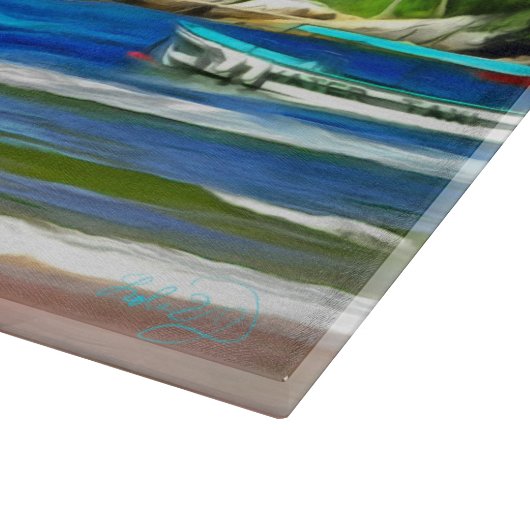 Mismaloya Fischerboote 0346 Schneidebrett (Ecke)