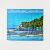 Mismaloya Fischerboote 0346 Wandteppich (Vorderseite (Horizontal))