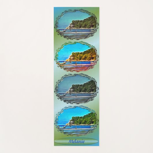 Mismaloya Fischerboote 0346 Yogamatte (Vorderseite)