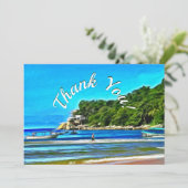 Mismaloya Fischerboote Vielen Dank 0346 Dankeskarte (Stehend Vorderseite)