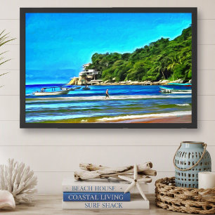 Mismaloya Mexico Fischerboote 0346 Kunstprint Poster